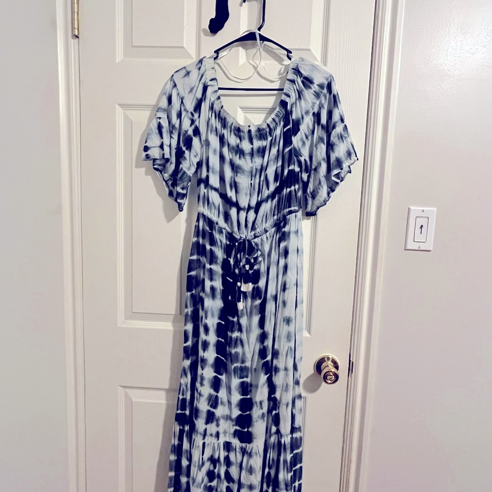 Tie dye maxi dress